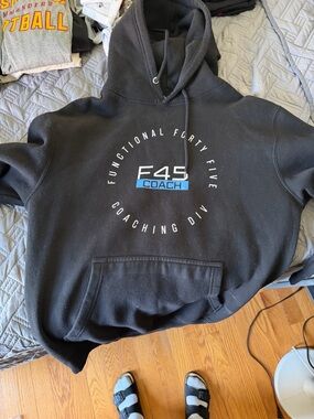 Coach Black Pullover Hoodie